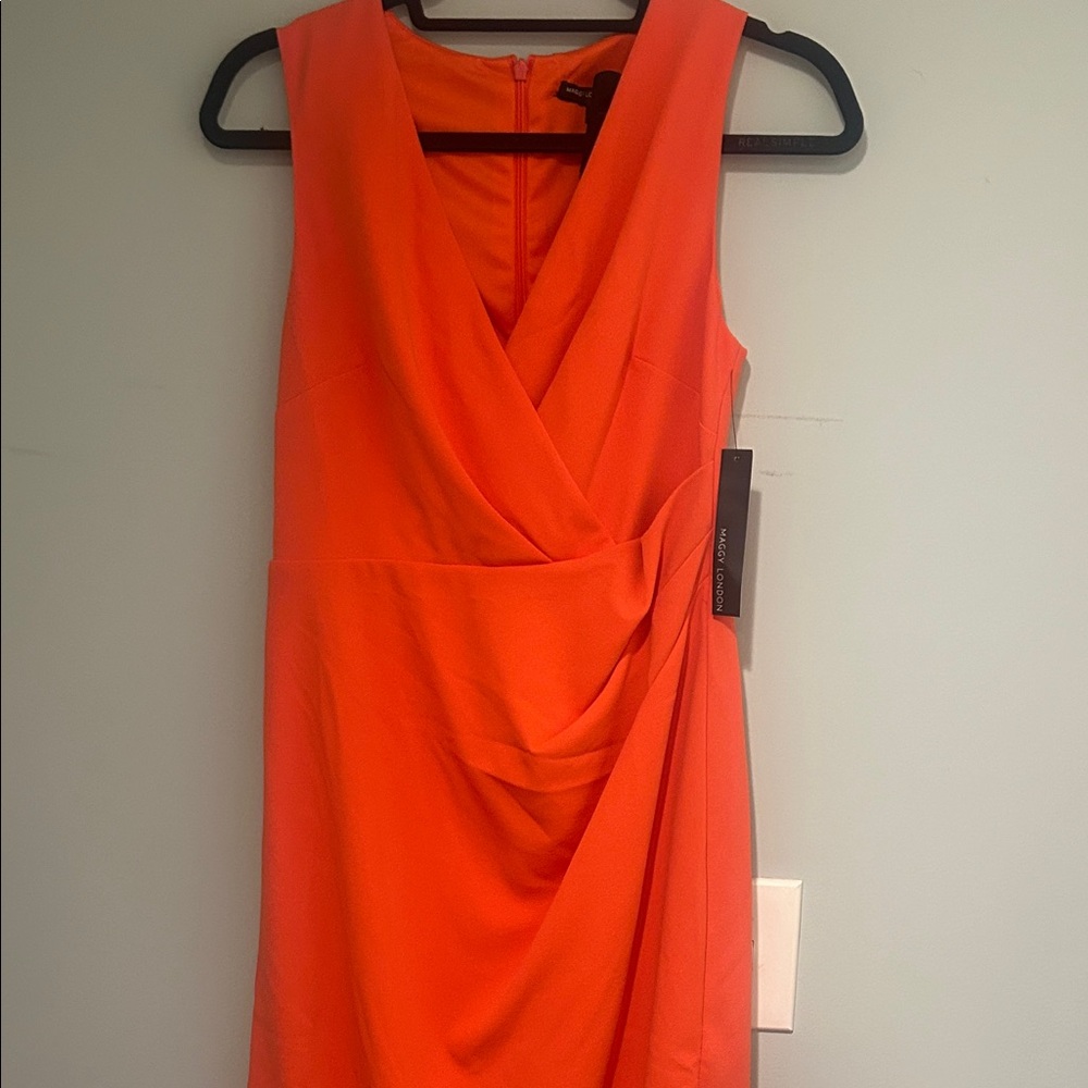 Maggy London Vibrant Orange Mini Dress